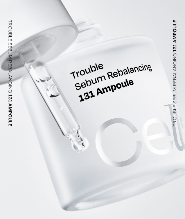 Celladix Trouble Sebum Rebalancing 131 Ampoule 30ml bottle for K-beauty pore control