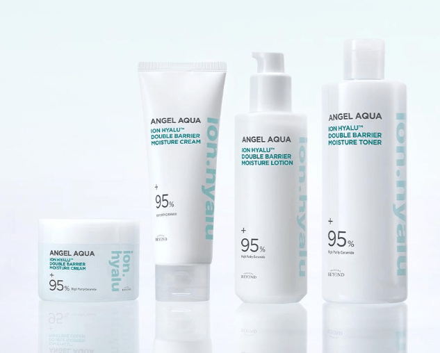 BEYOND Angel Aqua Ion Hyalu 10% Water Soothing Cream jar and lightweight water-gel texture